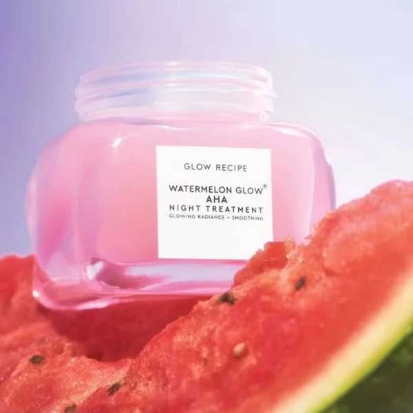 New Beauty Glow Recipe Watermelon Glow AHA Night Treatment NIB Full Size 60 Ml