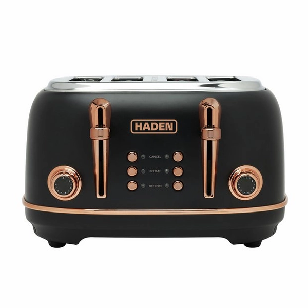 Buy Haden 205377 Heritage 4 Slice Toaster - Black & Copper | Toasters | Argos