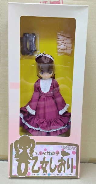 Mamachapp toys Gothic Lolita Frilled One piece Dress  wine red Otome Shiori No2 23cm action doll free ems worldwide