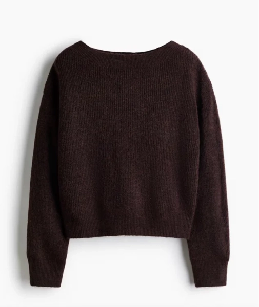 OVERSIZED BOAT-NECK SWEATER