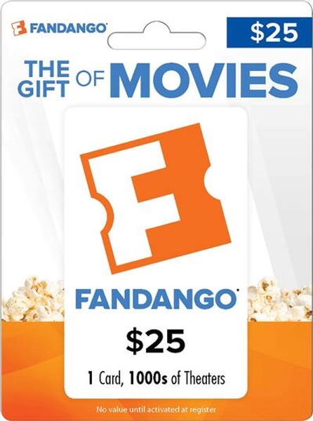 Fandango - $25 Gift Card