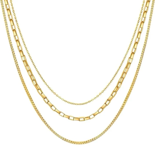 18K Gold Plated Stainless Steel Necklace