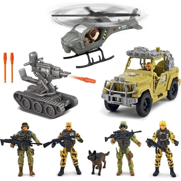 Toys for Boys Age 3-7,Toy Set with Lights & Sounds, Toy Soldiers Action Figures,Airplane Toy,Great Gift Toy for Kids