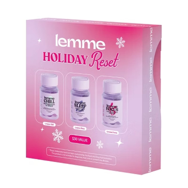 Lemme Holiday Reset Mini's Set - Sleep Chill Focus - 3ct