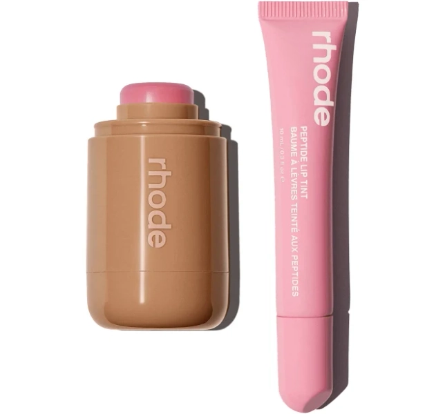 the duos - piggy + ribbon | rhode skin pocket blush + lip tint