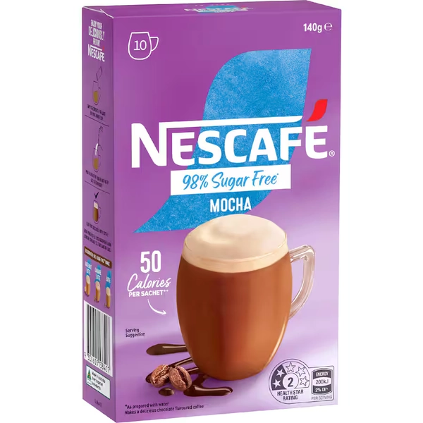 Nescafé Coffee Sachets 98% Sugar Free Mocha