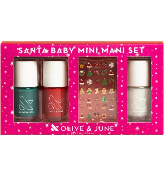 Olive & June Santa Baby Mani Nail Polish Gift Set