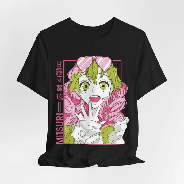Mitsuri Kanroji Anime Tee, Hashira Shirt, Manga Fan Gift