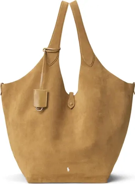 Large Polo Play Suede Tote