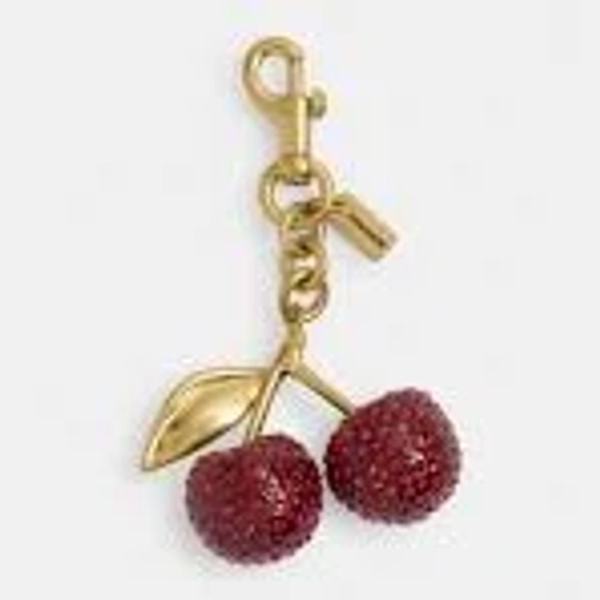 SMALL CRYSTAL CHERRY BAG CHARM