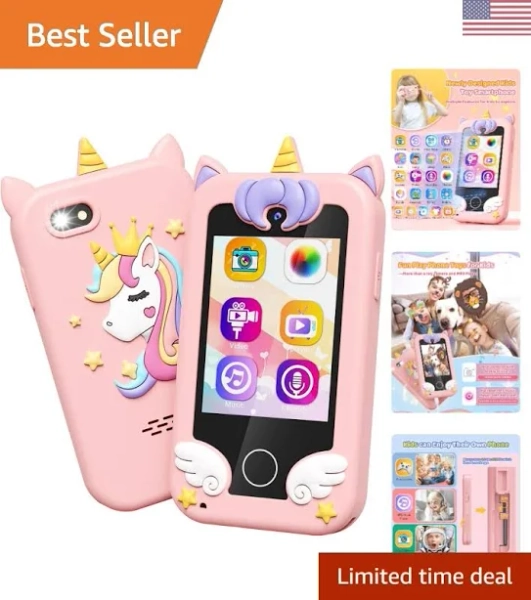 Pink Unicorn Kids Toy Phone