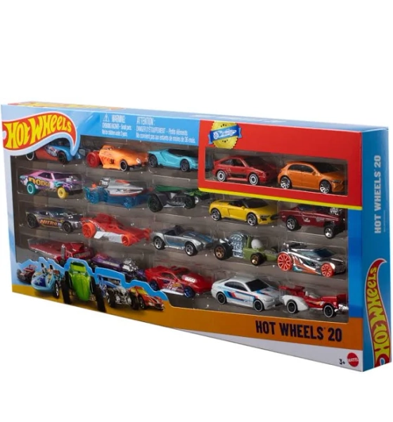 Hot Wheels Mainline Assorted 1-2 List 20 Car Gift Pack