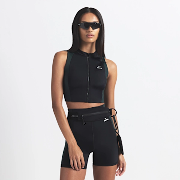 NikeSKIMS Shine Women's Front-Zip Bra