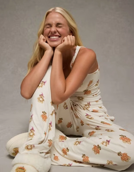 AE Luxe Plush Halloween Tank Top & Pant PJ Set