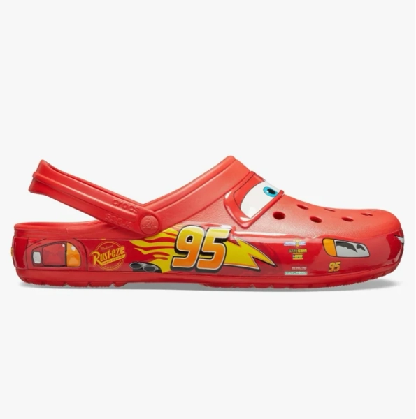Amazon.com | Crocs Unisex Disney Pixar Cars Lightning McQueen Clogs Red Men 7/Women 9 Medium | Mules & Clogs
