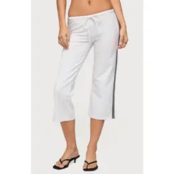 Edikted Women's Milene Contrast Terry Capri Pants