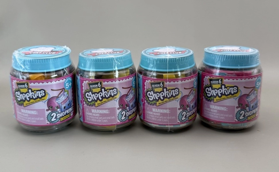 Shopkins Series 6 Chefs Club Blind Jars Lot Of 4 New Unopened