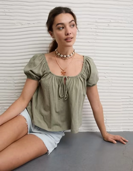 AE Sunchaser Tie-Front T-Shirt