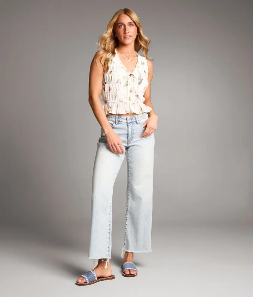 23 Brinson 2 Payton Cropped Wide Leg Stretch Jean