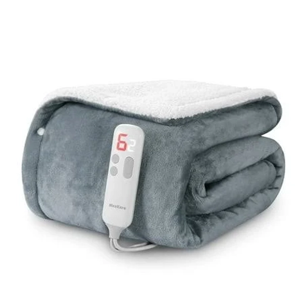 Maxkare 50" x 60" Electric Throw Blanket with 6 Heating Levels & 1-5h Auto-off