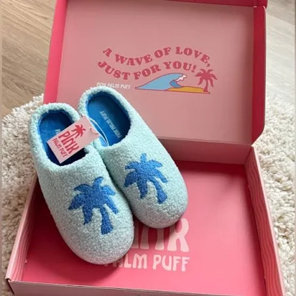 Palm Puff Malibu Slippers