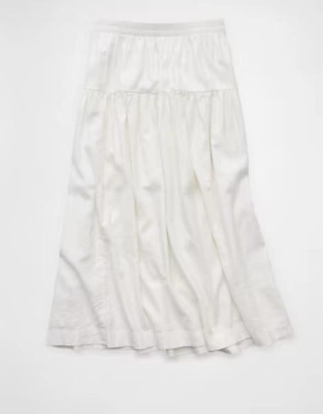AE Mid-Rise Linen-Blend Maxi Skirt