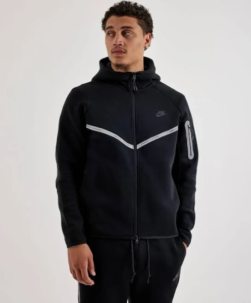 Nike Men's Tech Full-Zip Fleece Windrunner Jacket with Reflective Accents