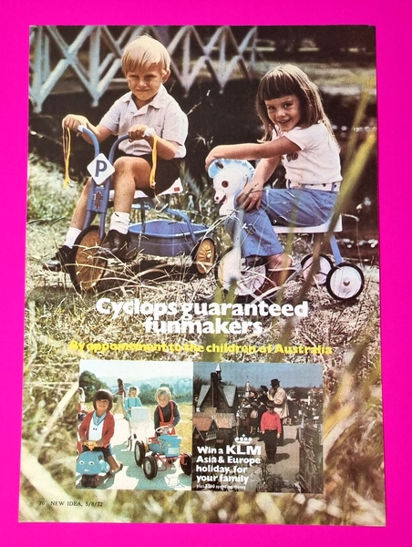 1970s Cyclops Children's Toys Original  Magazine Paper Print Ad