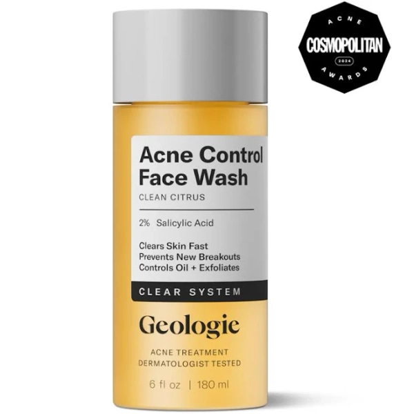 Geologie Acne Control Face Wash 2% Salicylic Acid Exfoliating Cleanser