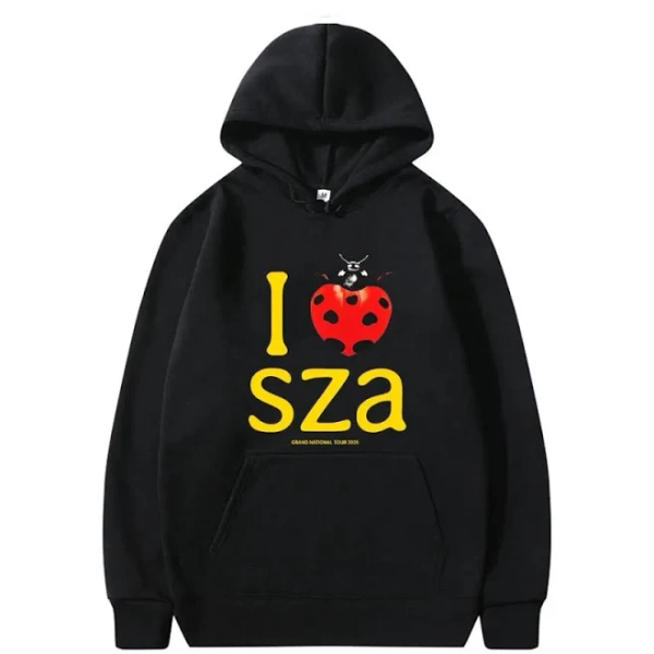 I Love Sza Grand National Tour 2025 Oversized Graphic Hoodie
