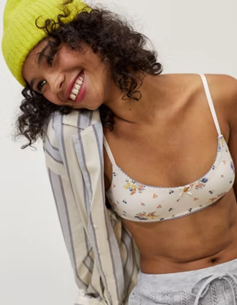 Aerie x Emily + Meritt Retro Cotton Bralette