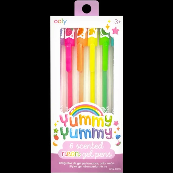 OOLY Yummy Yummy Scented Gel Pens Neon Set of 6