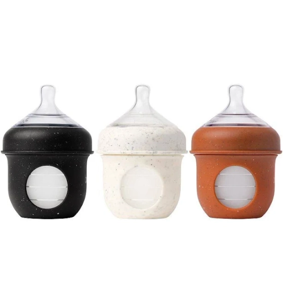 Boon NURSH Silicone Pouch Bottles 4oz Speckle