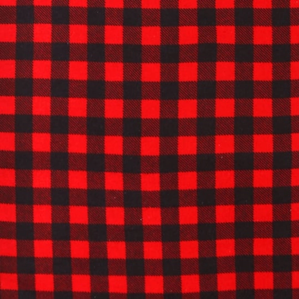 Camelot Fabrics Black & Red Plaid Flannel Fabric
