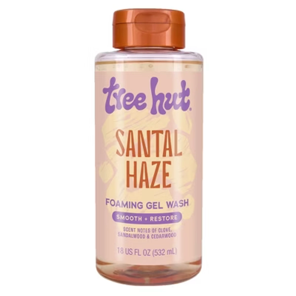 Tree Hut Foaming Gel Body Wash - Santal Haze - 18 fl oz: Paraben-Free, Sulfate-Free, Alcohol-Free, Vegan