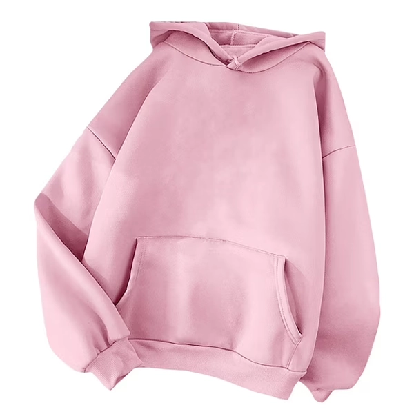 Elvqul Pink Hoodies for Women Hooded Womens Sweatshirts Sweater Solid Fall Long Sleeve Blouse Comfy Pull on Shirts