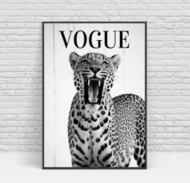 Vogue Leopard Wall Art