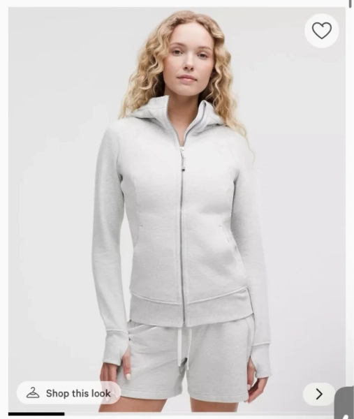 Scuba Full-Zip Hoodie -Heathered Core Ultra Light Grey