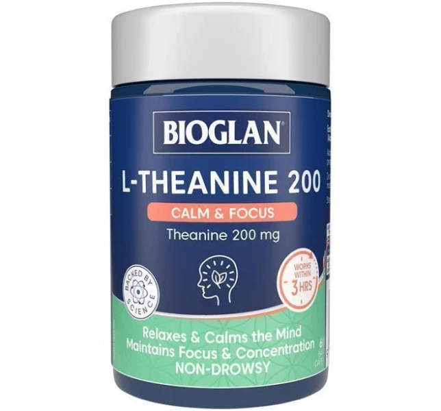 Bioglan L-Theanine 200 Calm & Focus 60 Capsules