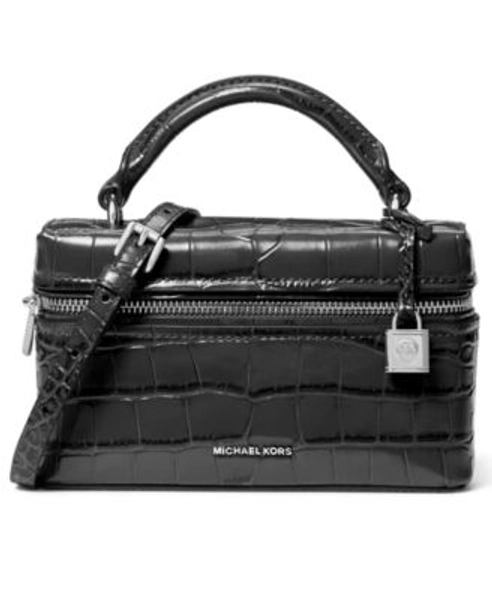 Michael Kors Jana Mini Crocodile Embossed Leather Convertible Crossbody Bag