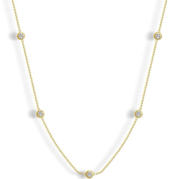 Evry Jewels Waterproof 18K Gold Plated Stainless Steel Livia Necklace