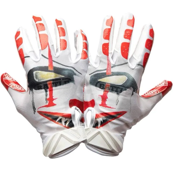Battle Sports Clown Adult Cloaked Football Receiver Gloves