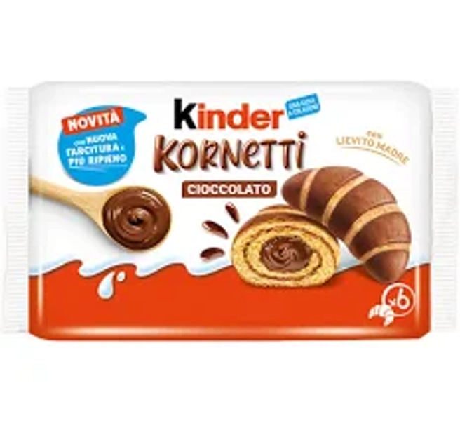 kinder Kornetti mit Schokolade