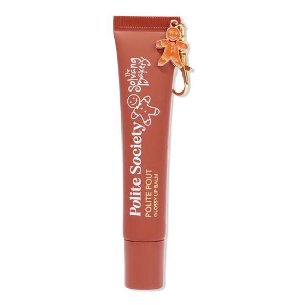 Polite Society x The Solvang Bakery Polite Pout Glossy Lip Balm - Gingerbread