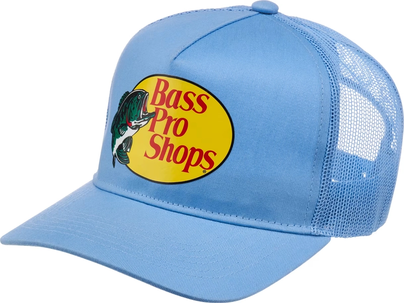 Bass Pro Shops Mesh Trucker Cap - Light Blue