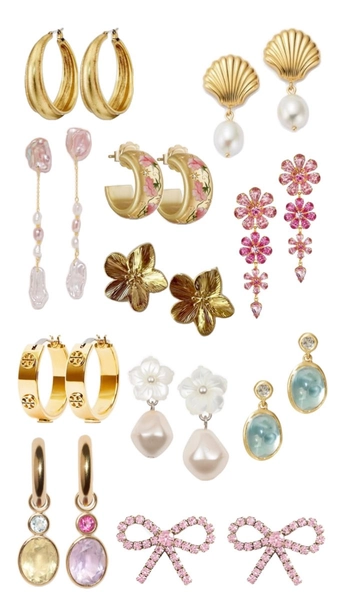 #pink #yellow #green #light #blue #scandi #scandinavia #summer #spring #nails #outfit #satc #lightfeminine #lightf… in 2025 | Preppy jewelry, Xoxo jewelry, Jewelry lookbook