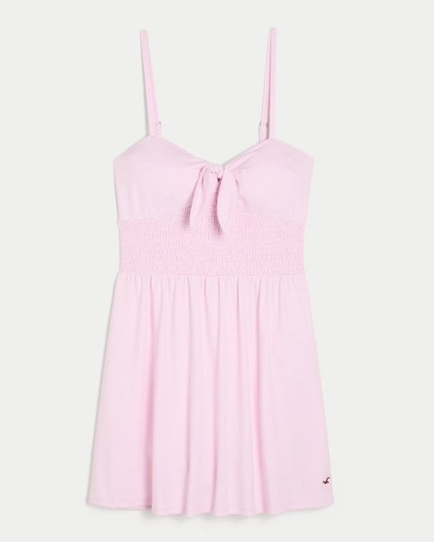 Tie Front Mini Dress