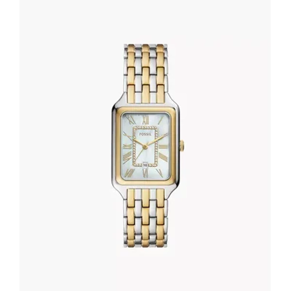 Raquel Three-Hand Date Two-Tone Stainless Steel Watch