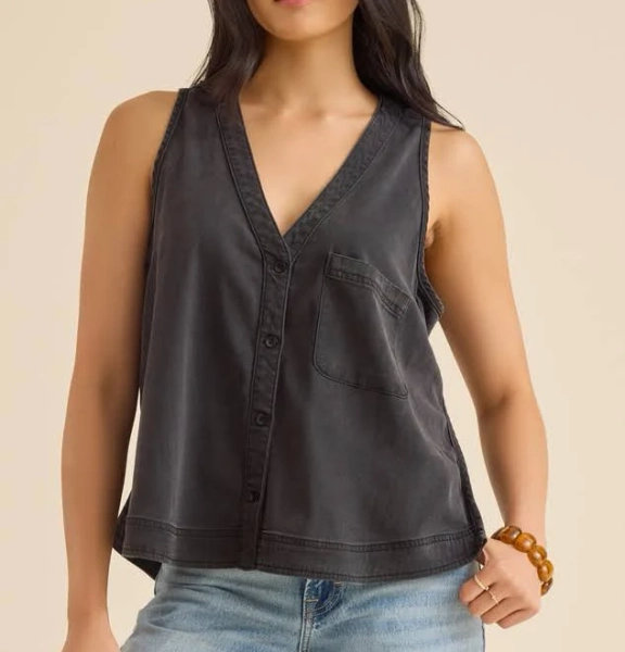 Altar'd State Keira Button Up Vest