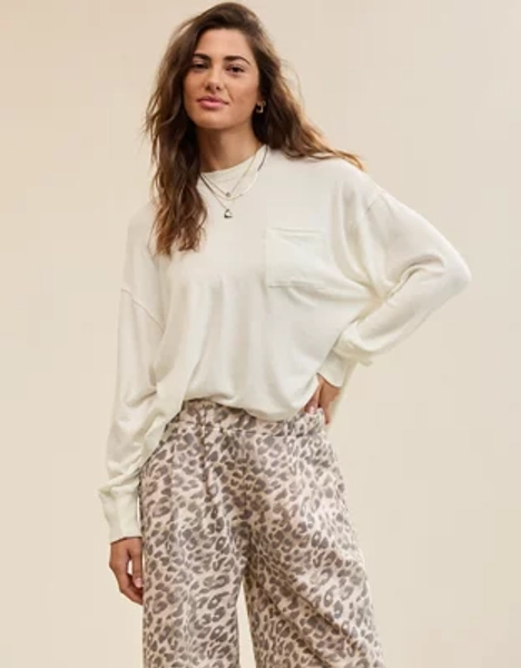 Aerie Happy Snit Pocket T-Shirt